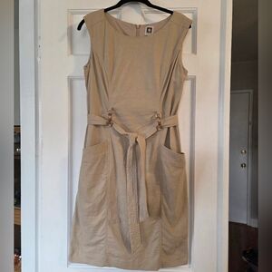 Anne Klein Tan Sleeveless Dress